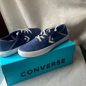 New Women's Costa Ox Sneakers (Navy)- Converse